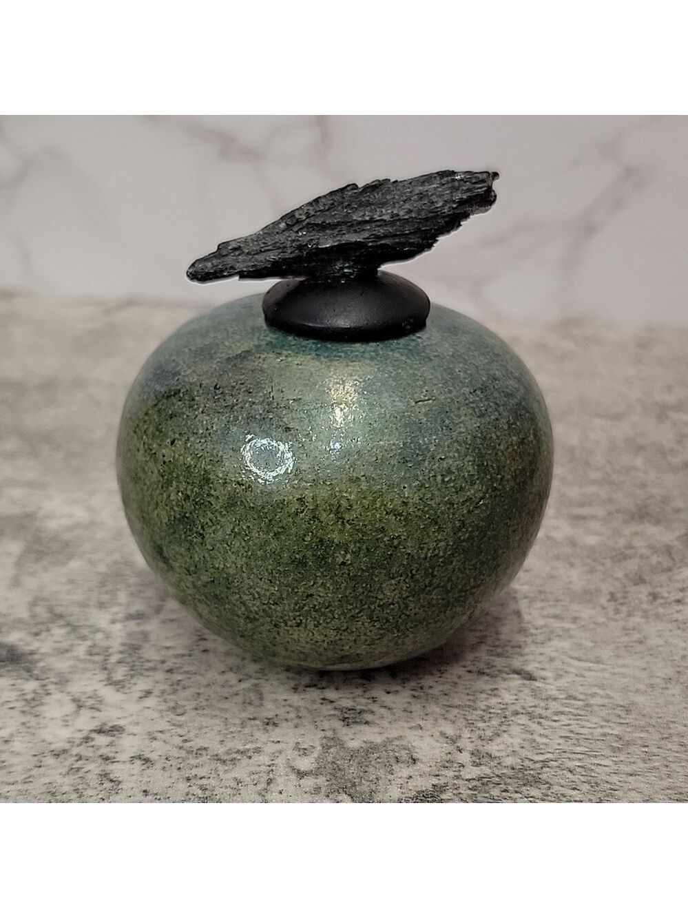 Artist signed Jeremy Diller dream jar raku potteryworks - Picture 2 of 7